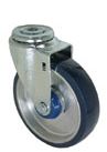 swivel-institutional-blue-polyurethane-aluminum-hollow-kingpin-rivet-casters