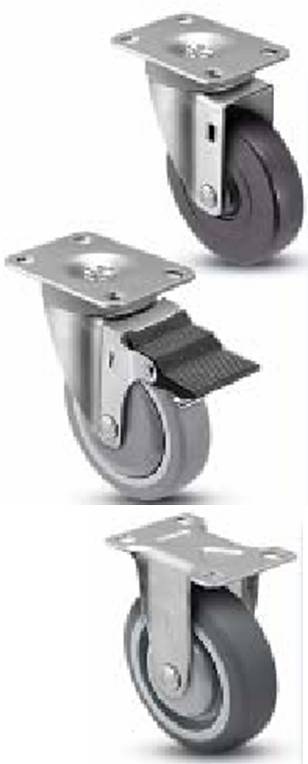 Shepherd Institutional top plate casters