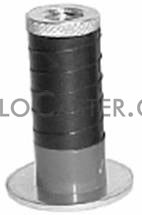 (image for) Expandable Adapter; Round; for 1" - 1-1/16" I.D. tubing; (install on 1/2" max diam x 2-3/16" min length threaded stem) (Item #88463)