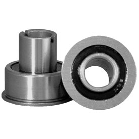 Bearing; 1-3/16" x 1-1/4" long; Radial Sealed Precision Ball Bearings; 1/2" Bore; Flanged; 2 needed per wheel (not for metal core wheels) (Item #89496)