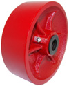 Wheel; 8" x 2"; Ductile Steel; Roller Brng; 1/2" Bore; 2-3/16" Hub Length; 1400# (Item #87331)