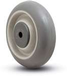 Wheel; 5" x 1-1/4"; Monoprene (Donut); Precision Ball Brng; 3/8" Bore; 1-5/8" Hub Length; 300#; Bearing Cover (Item #88990)
