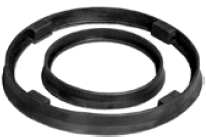 Raceway Seal; Rubber; fits 4" x 4-1/2" plate. (CALL TO ENSURE FIT).  40 - 140 deg F. (Item #89038)