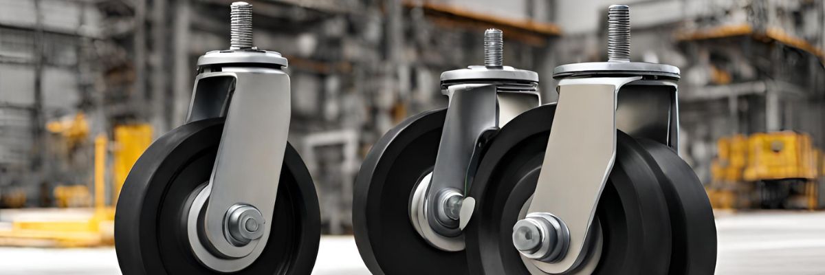 Phenolic Caster Wheels in an industrial setting