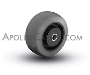 (image for) Wheel; 5" x 1-1/4"; Monoprene (Donut); Precision Ball Brng; 3/8" Bore; 1-5/8" Hub Length; 300#; Bearing Cover (Item #88990)