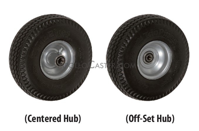 4.10/3.50-4 (10x3) HD Foam Fill Assembly, Center Hub and Choice of Bore Size