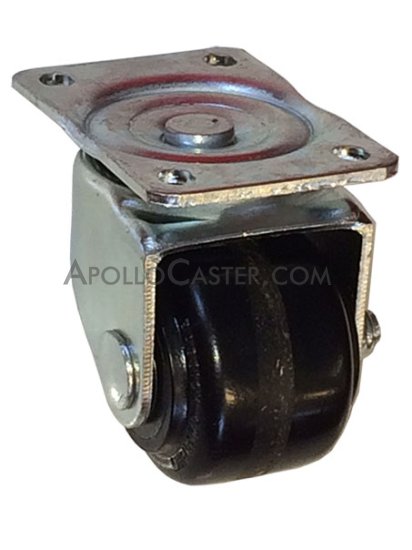 (image for) Caster; Swivel; 2-3/8\" x 1-5/8\"; Phenolic; Plate; 2-1/2\"x3-5/8\": holes: 1-3/4\"x2-3/4\" (slot to 2-7/8\"); 5/16\" bolt; Zinc; Roller Brng; 600# (Item #65672)