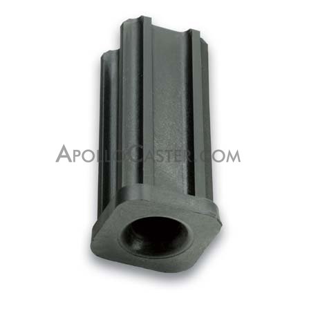 (image for) Socket; Grip Ring: fits 3/4" inch 16 gauge square tubing; 0.62" O.D. x 7/16" I.D.; fits 7/16" connectors up to 2" long. (Item #89265)