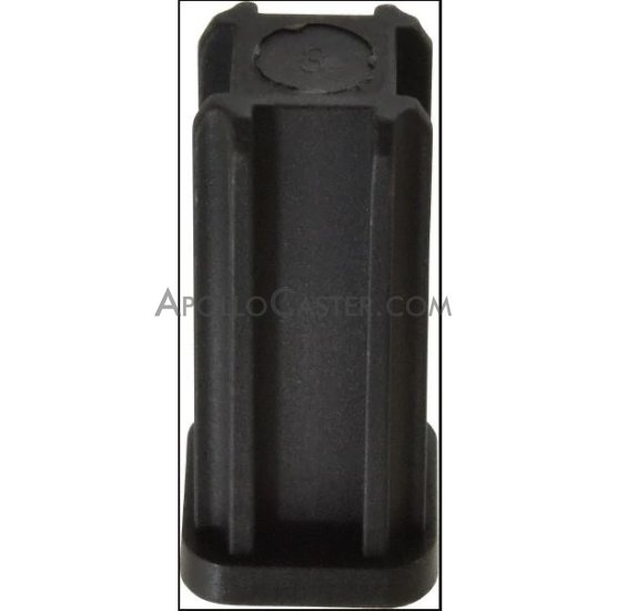 (image for) Caster Socket (square); Grip Ring: 0.625" O.D.; Plastic; for 16 ga 3/4" Tubing; fits 7/16" connectors up to 2" long. (Item #89596)