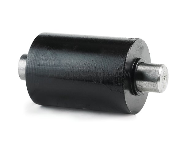 (image for) Nose Roller and Axle; 8-5/8" diam x 8" width; Cast Iron Roller; 40000#; 1-1/2" x 10-1/2 Recessed Zerk Axle. For Roll-Off Container Applications. (Item #88639)