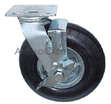 10" x 3-1/2" Pneumatic Wheel Caster 1 Swivel