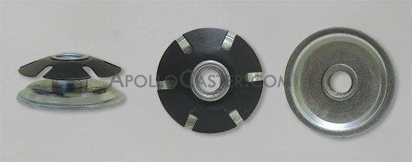 (image for) Socket; 1" OD (fits 1-1/8" OD 16 ga Tubing); Steel Spring Retention Threaded Stem Receiver; accepts 5/16"-18TPI Stem; Round (Item #88229)