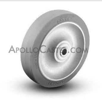 (image for) Wheel; 2-1/2" x 1-1/4"; Thermoplastized Rubber (Gray); Ball Brng; 3/8" Bore; 1-1/2" Hub Length; 140# (Item #87686)
