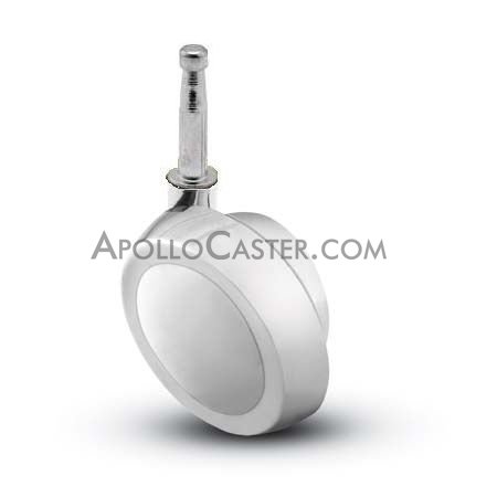 (image for) Caster; Ball; Swivel; 1-1/2"; Metal/ Zinc; Grip Neck; 5/16"x1-1/2"; Bright Chrome; Acetyl/ Resin Brng; 40# (Item #68532)