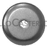 (image for) Caster; Swivel; 5" x 2"; Polyolefin; Plate (4"x4-1/2"; holes: 2-5/8"x3-5/8" slots to 3"x3"; 3/8" bolt); Zinc; Roller Brng; 800#; Metal Thread Guards (Item #63537)