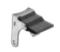Pedal Style Brake; For 3" x 1-1/4" Swivel Yoke ( for Shepherd Institutional casters. Call to ensure compatibility) (Item #88994)