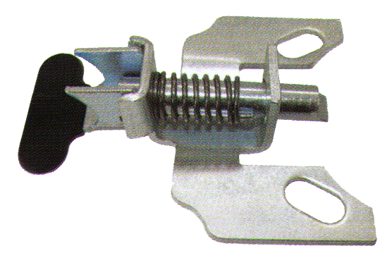 Position Lock Brake; Steel; Foot activated; Bolt-on style; Works with most 4"x4-1/2" notched caster plates.  Not for Pneumatic or Flat-free wheels. (Item #88865)