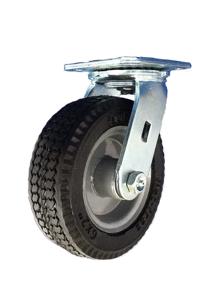 Foam Flat-Free Pneumatic Wheel Caster 10 x 3-1/2 Swivel 