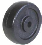 Wheel; 4" x 1-1/4"; Glass/ Nylon Hi-Temp (Bk); Plain Bore; 1/2" Bore; 1-5/8" Hub Length; 700#; High Temp Moist (490 cont to 550 deg intermittent) (Item #87523)