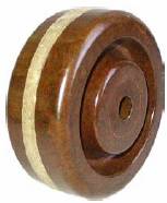 Wheel; 4" x 2"; Phenolic High Temp (BR); Plain bore; 3/4" Bore; 2-3/16" Hub Length; 600#; High Temp: 475 deg cont; 550 deg intermittent. (Item #87954)