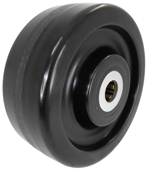2 Caster Wheels Set 4" 5" 6" 8" Polyurethane on Plastic Wheel With Bearing & Kit 