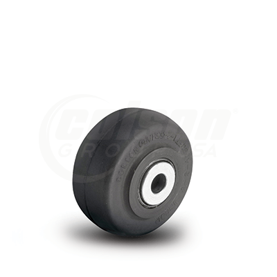 Wheel; 2" x 7/8"; 70A Rubber (Soft; non-marking); Ball Brng; 5/16" Bore; 1-1/8" Hub Length; 75#; 3-year Warranty (Item #87587)