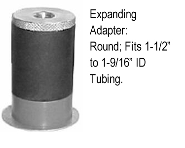 Caster; Swivel; 5" x 1-1/4"; TPR Rubber; Expandable Adapter (1-1/2" - 1-9/16" ID tubing); Zinc; Precision Ball Brng; 300#; Total Lock; Dust Cover (65055)