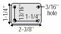 Caster; Swivel; 3" x 15/16"; Rubber (Soft; non-marking); Plate (1-1/4" x 2-3/8"; holes: 13/16" x 1-1/4"; 3/16" bolt); Black; Prec Ball Brng; 110#; Pedal Brake (Item #65650)